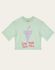 Organik pamuklu yeşil T-Shirt Nº03