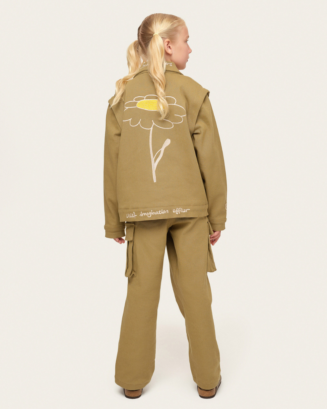 Organik pamuk Ceket/Yelek Nº01 Haki