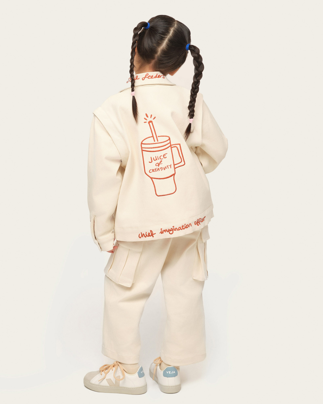 Organik pamuk Ceket/Yelek Nº01 Kırık Beyaz