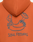 Organik pamuk Turuncu Kapüşonlu Hoodie Nº02