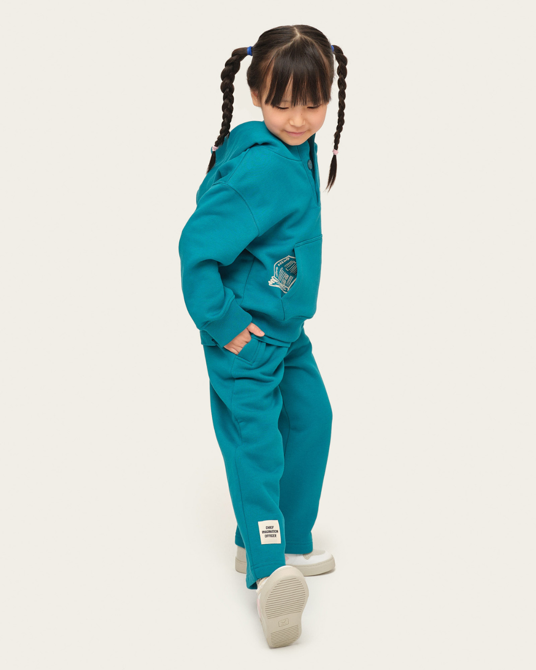 Organik pamuk Mavi Eşofman Altı Nº02