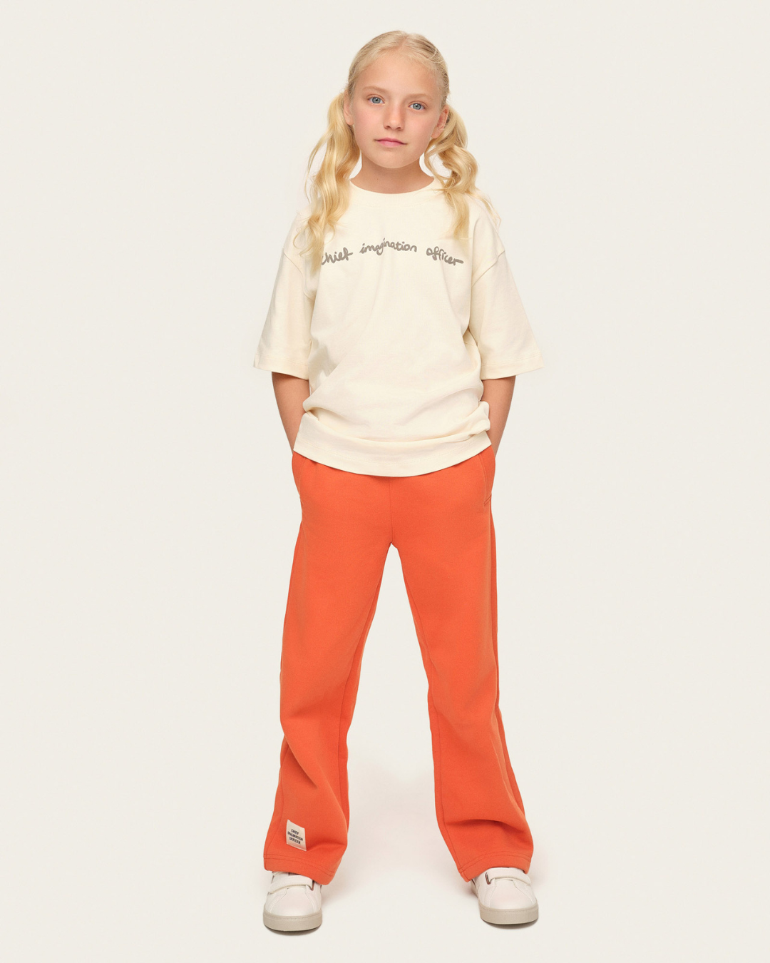 Organik pamuk Krem T-Shirt Nº02