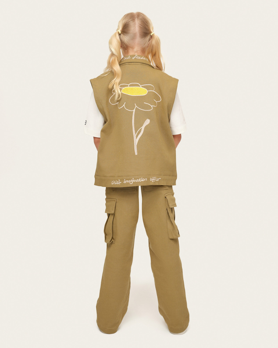 Organik pamuk Ceket/Yelek Nº01 Haki