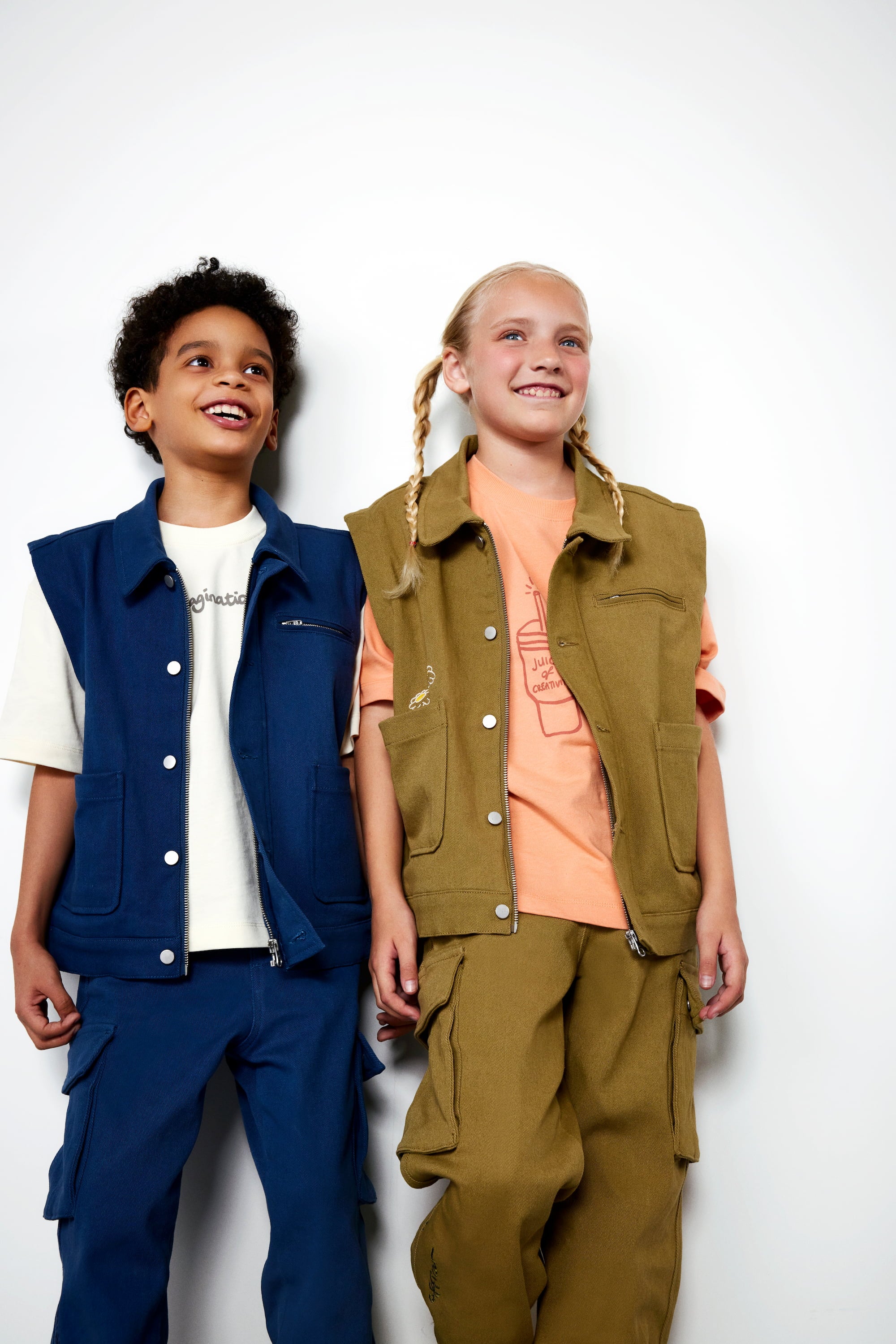 Organik pamuk Ceket/Yelek Nº01 Haki