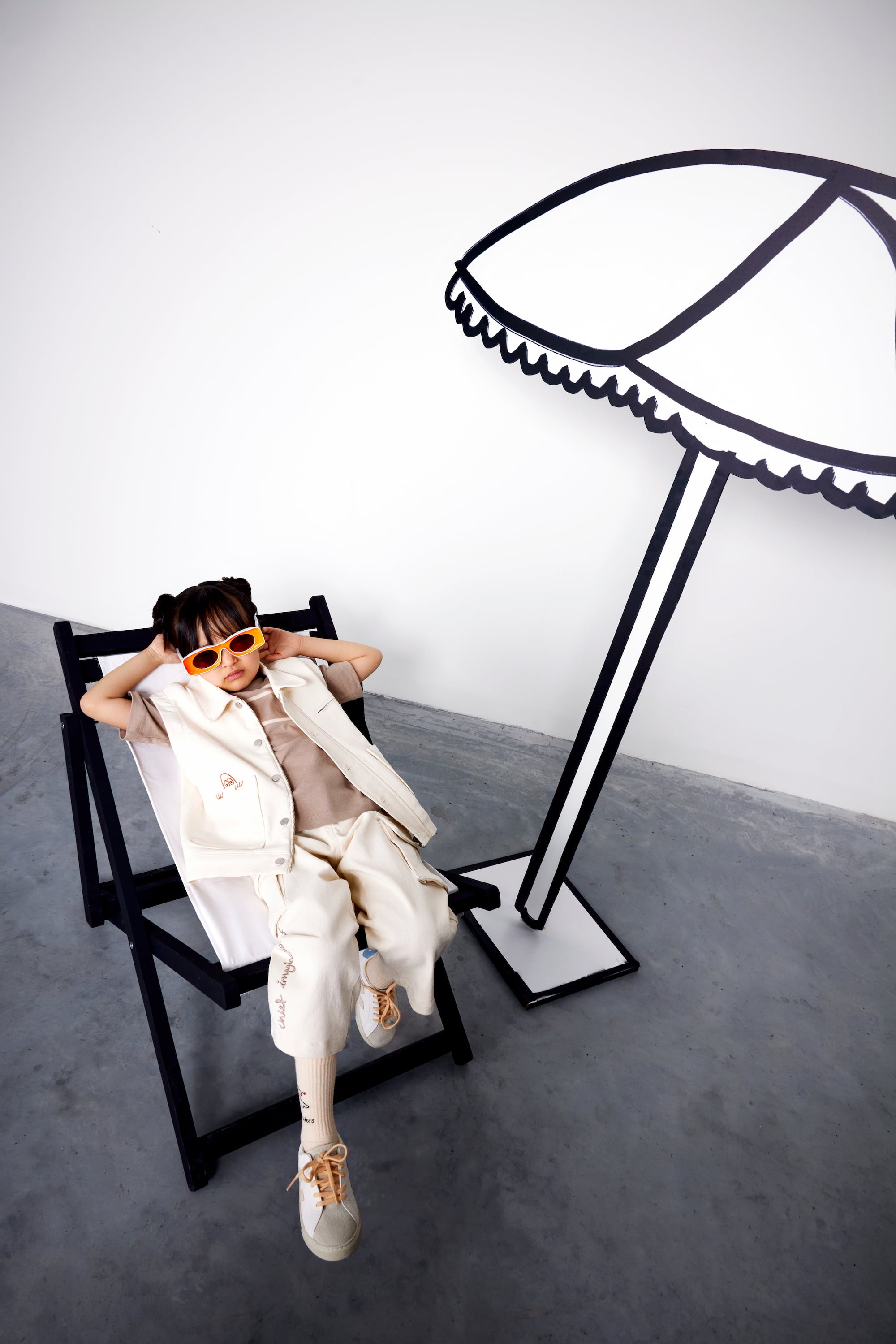 Organik pamuk Ceket/Yelek Nº01 Kırık Beyaz