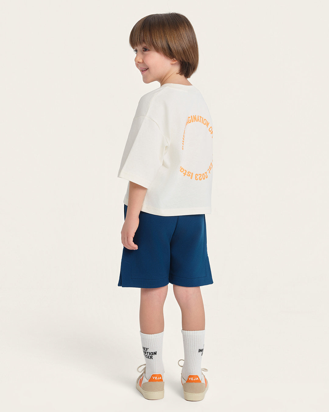 Organik pamuklu Ekru T-Shirt Nº03