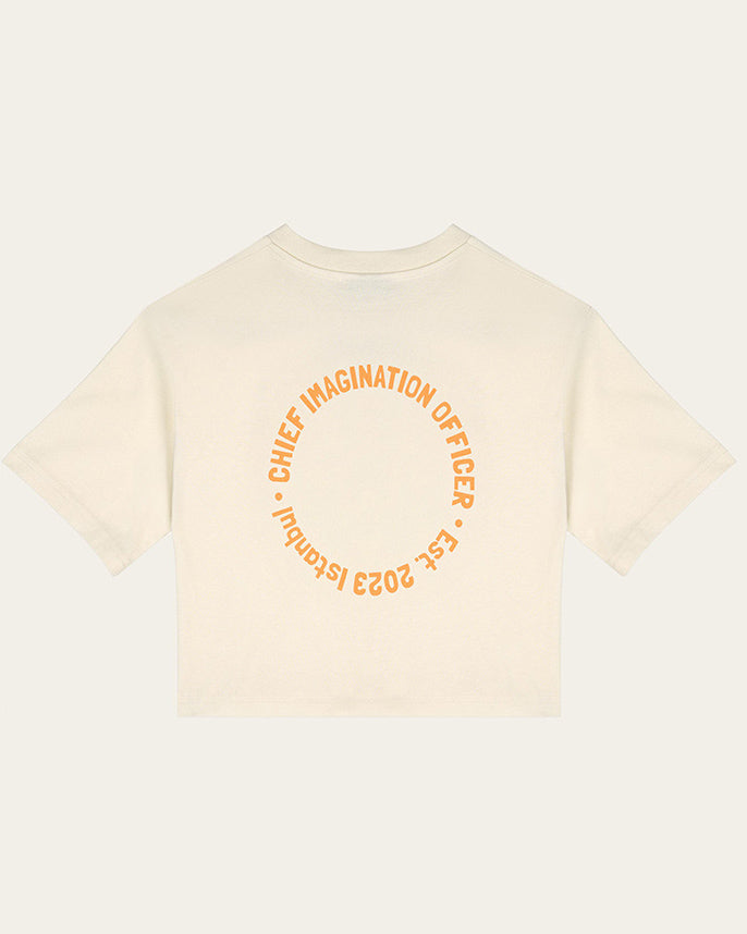 Organik pamuklu Ekru T-Shirt Nº03