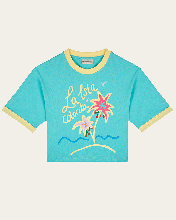 Organik pamuklu Mavi T-Shirt Nº03