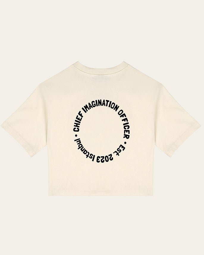 Organik pamuklu Ekru T-Shirt Nº03