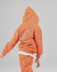 Organik pamuk Turuncu Kapüşonlu Hoodie Nº02